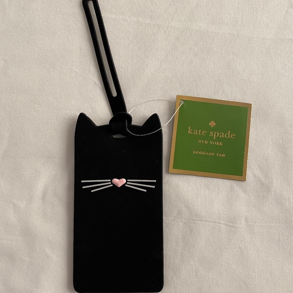Kate Spade Cat Luggage Tag
